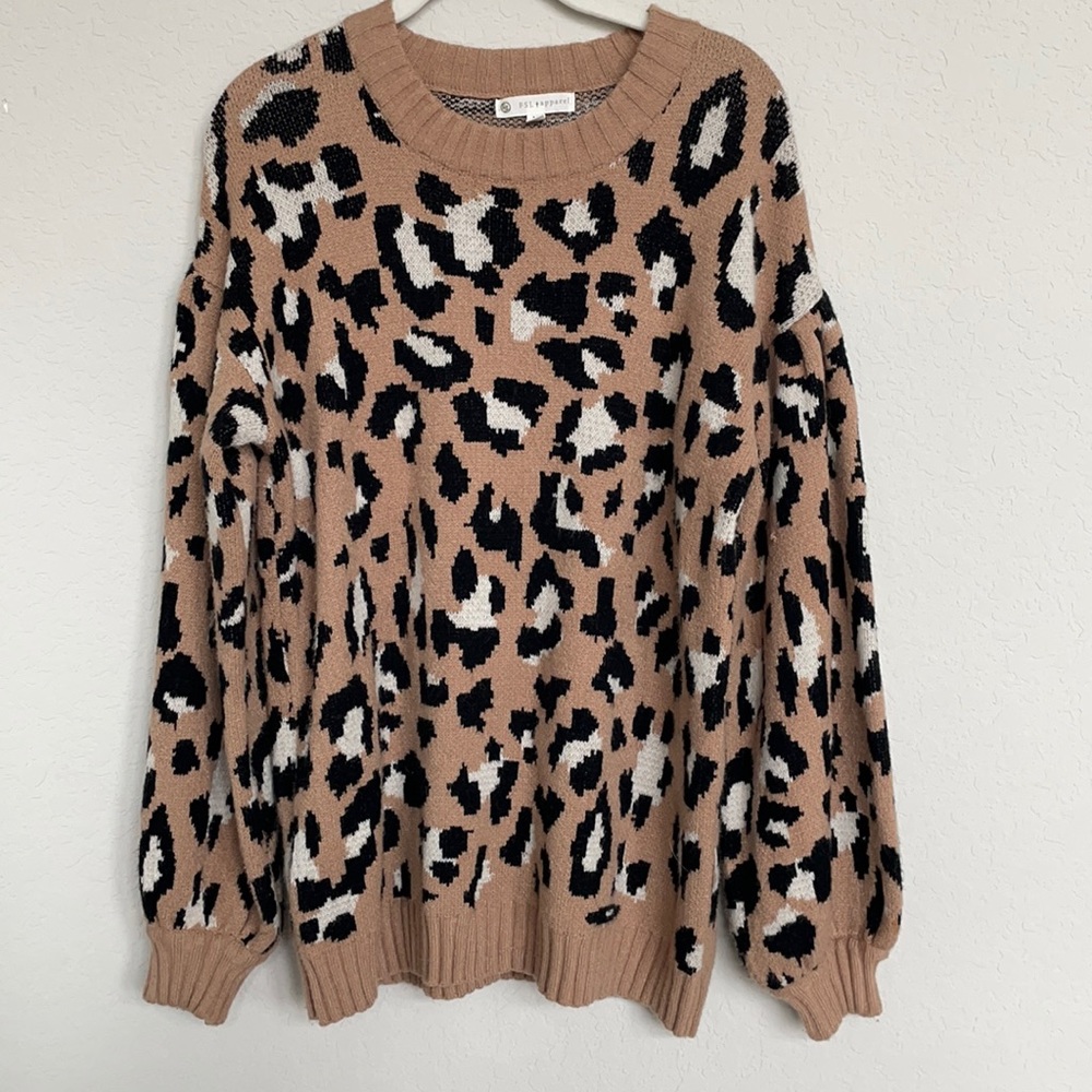 FSL apparel animal print sweater